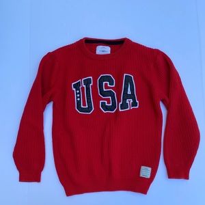 Kids USA patriotic SWEATER girl or boy size 10